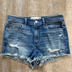 Abercrombie & Fitch High Rise Denim Shorts
